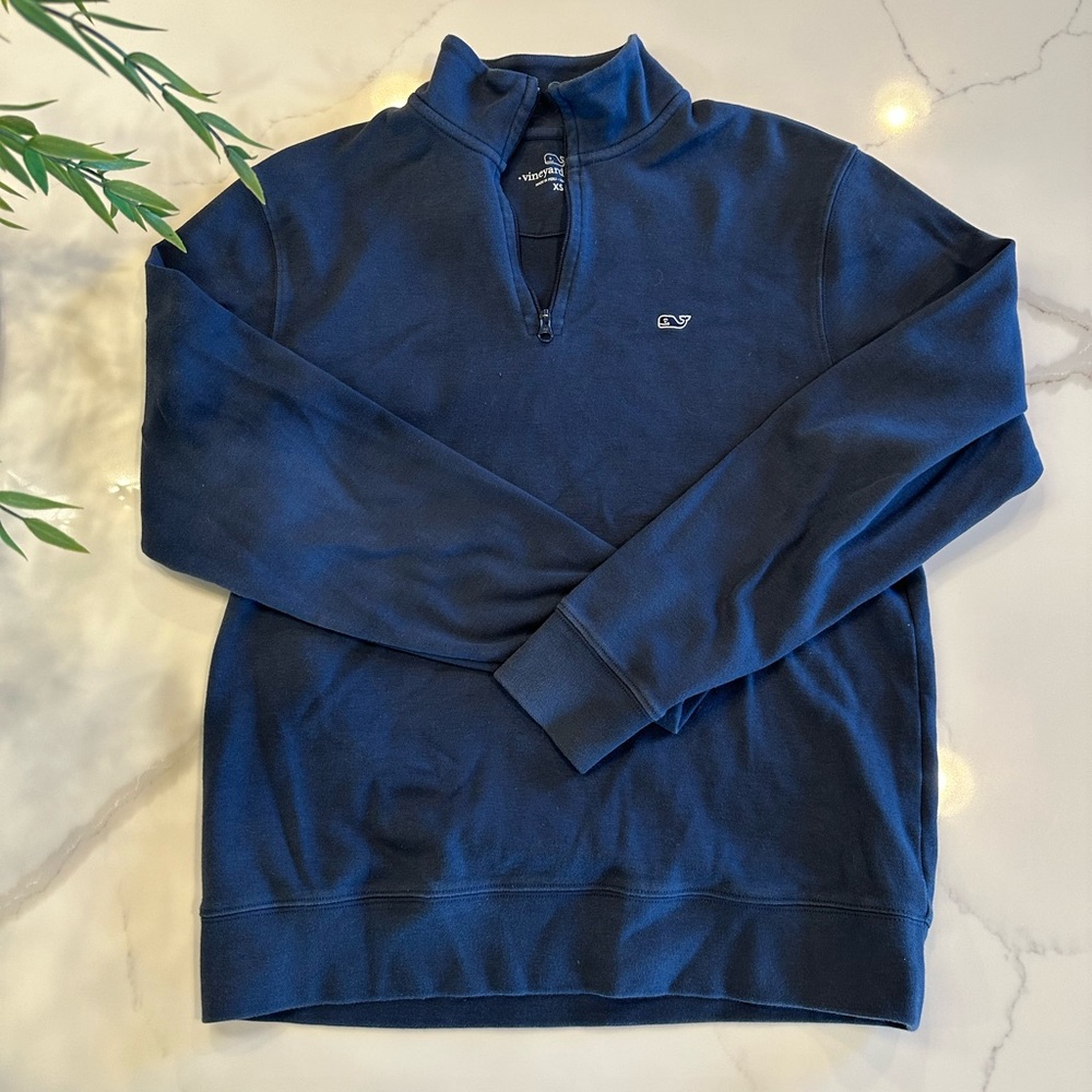 Navy Vineyard Vines 3/4 Zip Pullover